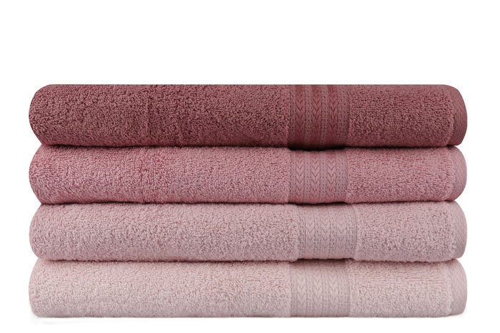 Aucune Juego de 4 toallas de baño - 70 x 140 cm - Polvo Aucune Juego de 4 toallas de baño - 70 x 140 cm - Polvo